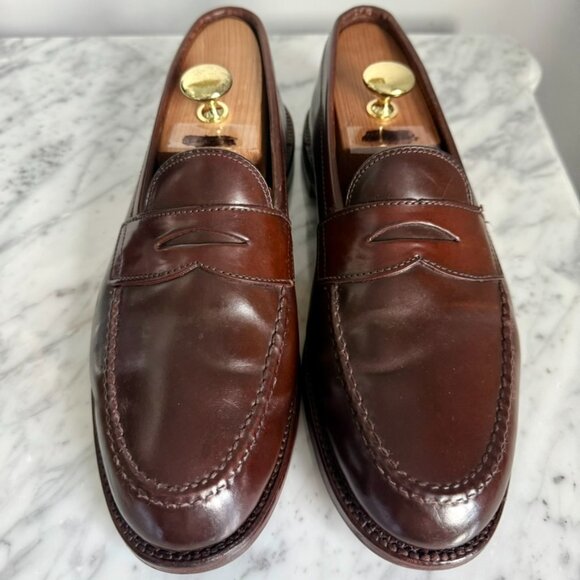 Alden 6717 Cigar Shell Cordovan LHS Penny Loafers Size 10.5D – Rare - Picture 1 of 12